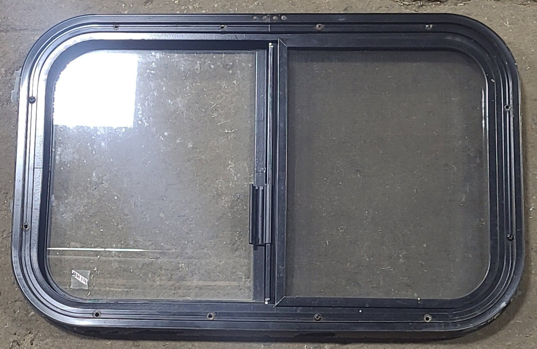 Used Black Radius Opening Window : 24 1/4" W x 14 3/4" H x 1" D
