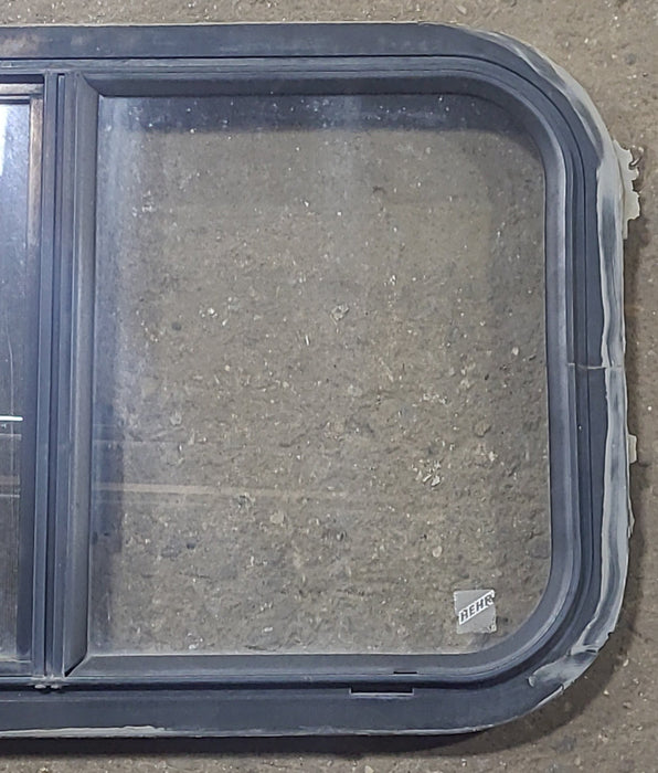 Used Black Radius Opening Window : 24 1/4" W x 14 3/4" H x 1" D