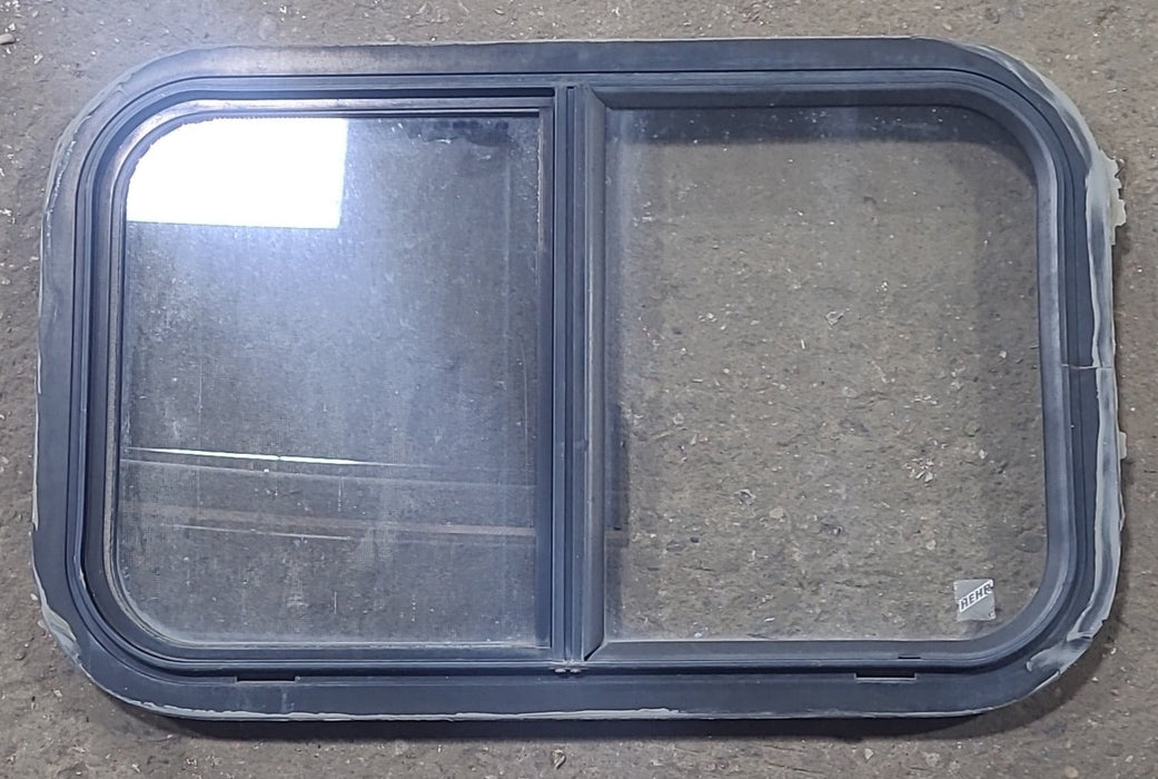 Used Black Radius Opening Window : 24 1/4" W x 14 3/4" H x 1" D