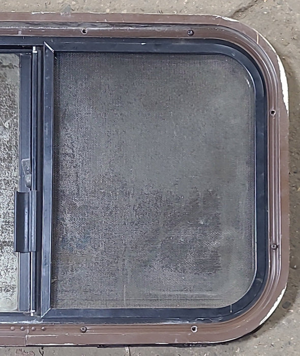Used Black Radius Opening Window : 24 1/4" W x 14 3/4" H x 2" D
