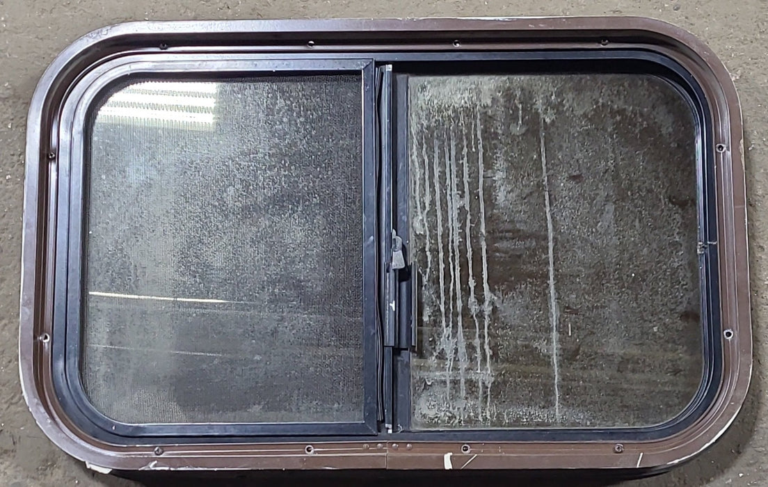 Used Black Radius Opening Window : 24 1/4" W x 14 3/4" H x 2" D