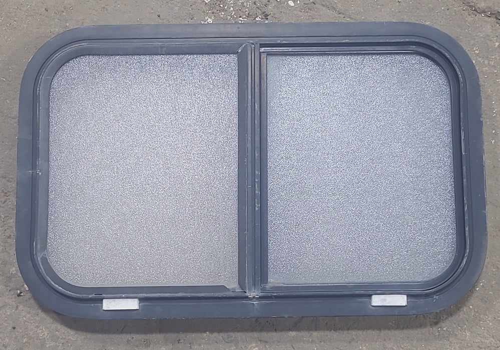 Used Black Radius Opening Window : 24 1/4" W x 15" H x 1 7/8" D