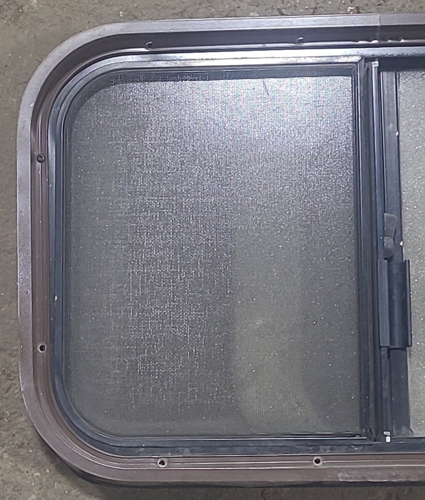 Used Black Radius Opening Window : 24 1/4" W x 15" H x 1 7/8" D
