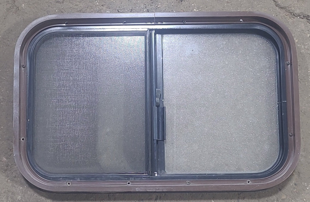 Used Black Radius Opening Window : 24 1/4" W x 15" H x 1 7/8" D