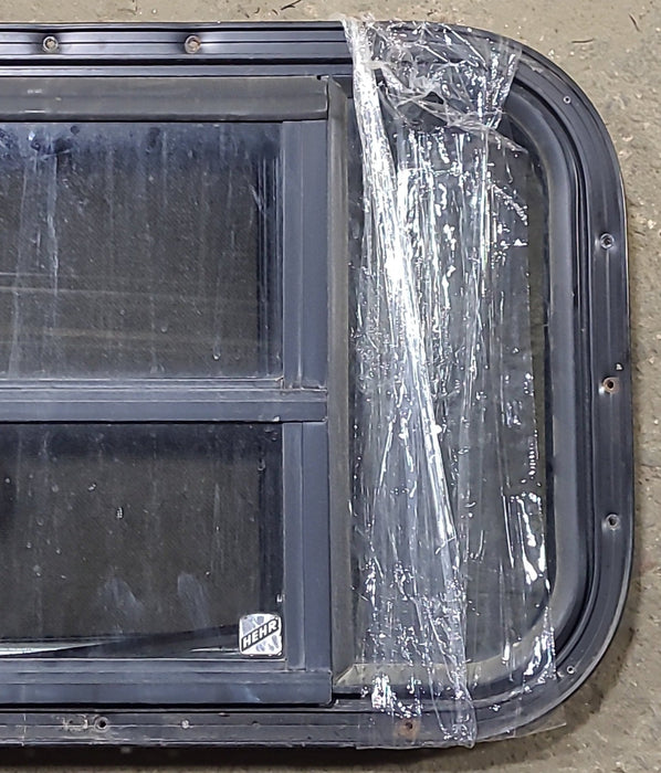 Used Black Radius Opening Window : 24 1/4" W x 16" H x 1 1/4" D