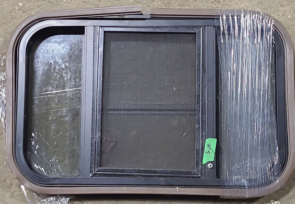 Used Black Radius Opening Window : 24 1/4" W x 16" H x 1 1/4" D