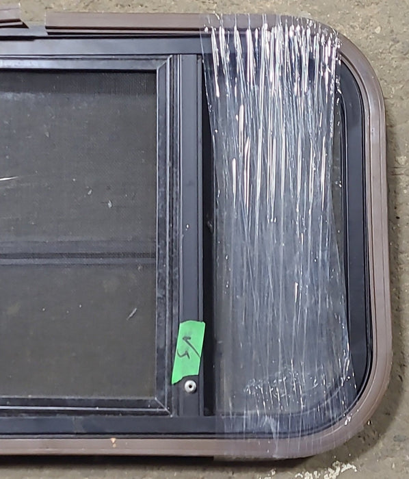 Used Black Radius Opening Window : 24 1/4" W x 16" H x 1 1/4" D