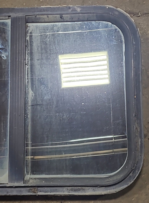 Used Black Radius Opening Window : 24 1/4" W x 17 3/4" H x 2" D