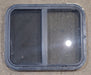 Used Black Radius Opening Window : 24 1/4" W x 19 3/4" H x 1 7/8" D - Young Farts RV Parts