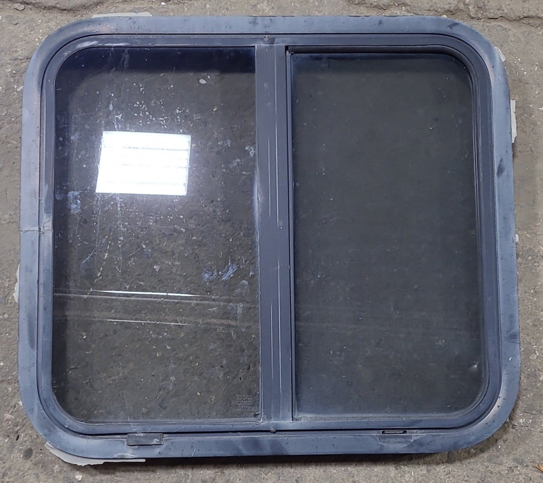 Used Black Radius Opening Window : 24 1/4" W x 21 3/4" H x 1 3/4" D