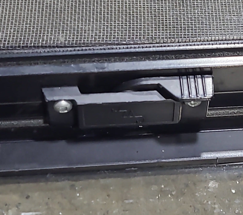 Used Black Radius Opening Window : 24 1/4" W x 21 3/4" H x 1 3/4" D