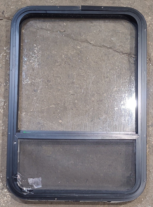 Used Black Radius Opening Window : 24 1/4" W x 35 1/4" H x 1 1/4" D