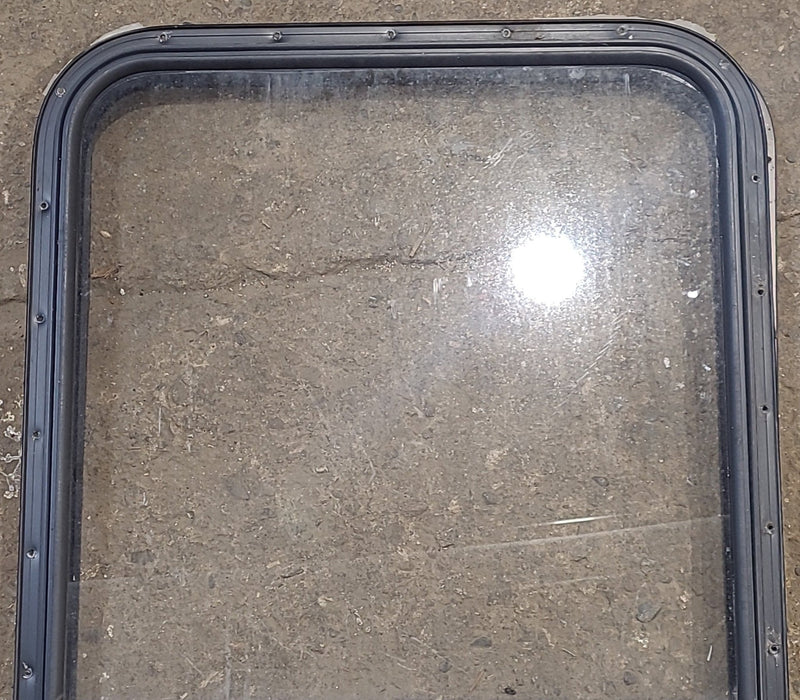 Used Black Radius Opening Window : 24 1/4" W x 35 1/4" H x 1 1/4" D