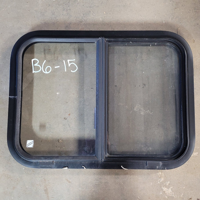 Used Black Radius Opening Window : 24 1/4 X 18  X 2" D