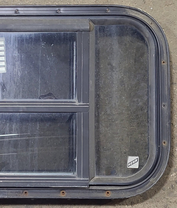 Used Black Radius Opening Window : 24 3/4" W x 16" H x 1 1/2" D