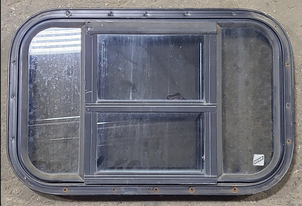 Used Black Radius Opening Window : 24 3/4" W x 16" H x 1 1/2" D