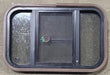 Used Black Radius Opening Window : 24 3/4" W x 16" H x 1 1/2" D - Young Farts RV Parts