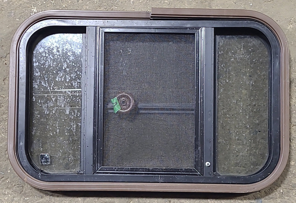 Used Black Radius Opening Window : 24 3/4" W x 16" H x 1 1/2" D