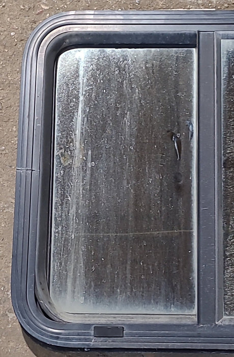 Used Black Radius Opening Window : 24" W x 21 1/2" H x 1 7/8" D