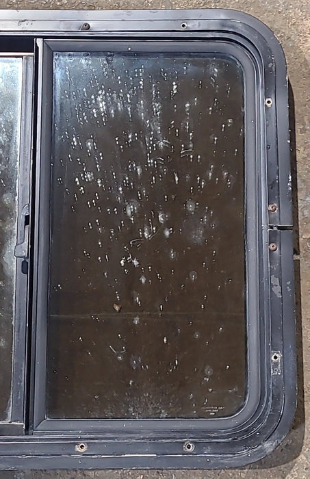 Used Black Radius Opening Window : 24" W x 21 1/2" H x 1 7/8" D