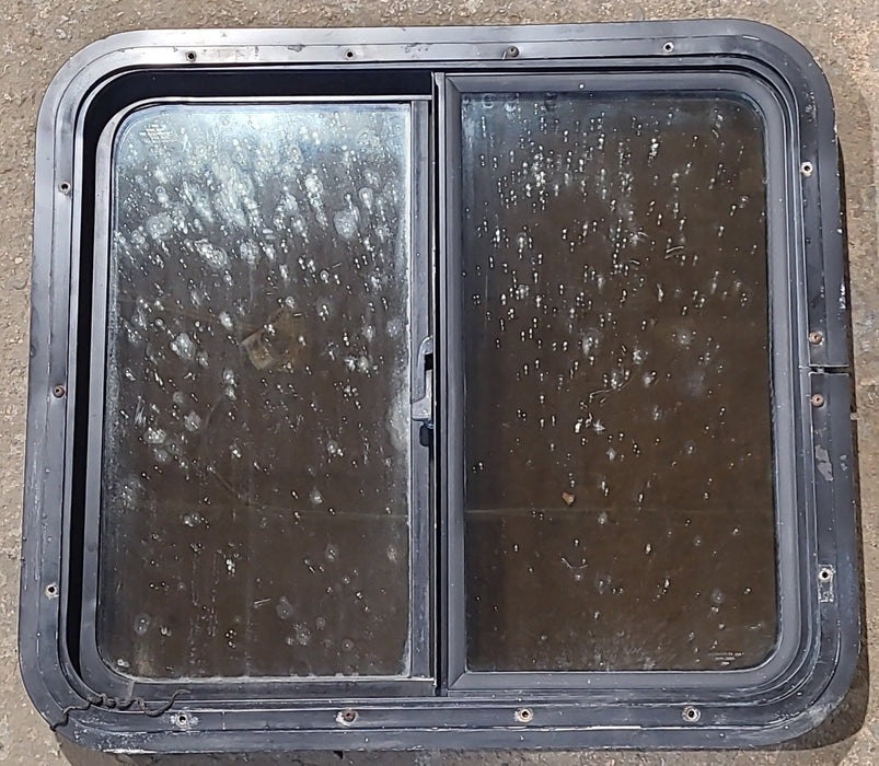 Used Black Radius Opening Window : 24" W x 21 1/2" H x 1 7/8" D