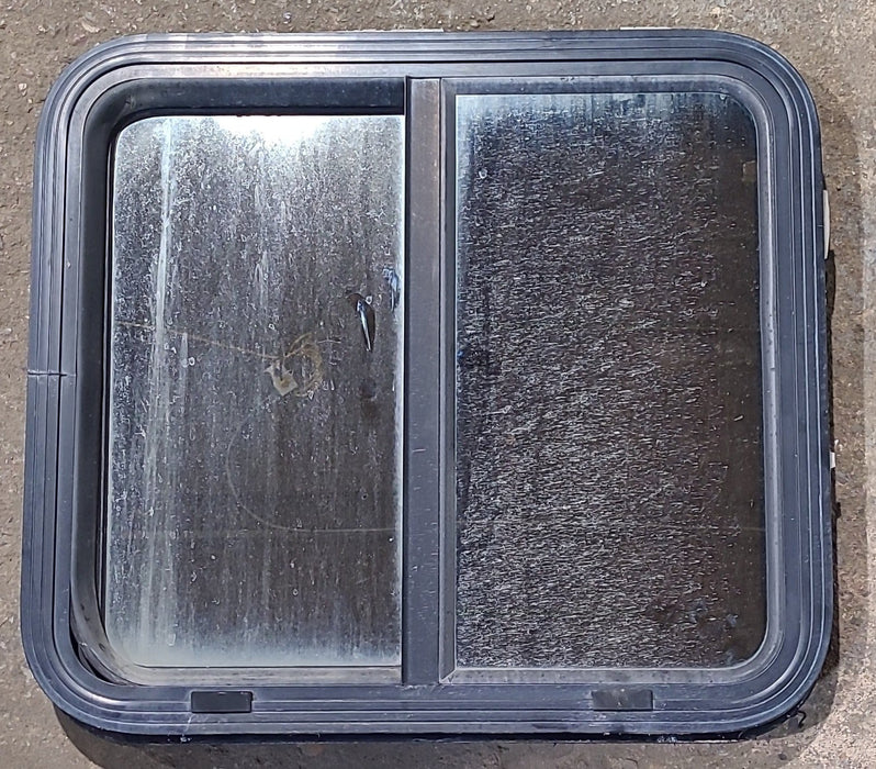 Used Black Radius Opening Window : 24" W x 21 1/2" H x 1 7/8" D