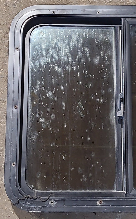 Used Black Radius Opening Window : 24" W x 21 1/2" H x 1 7/8" D