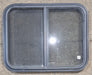 Used Black Radius Opening Window : 25 1/2" W x 20" H x 1 3/4" - Young Farts RV Parts