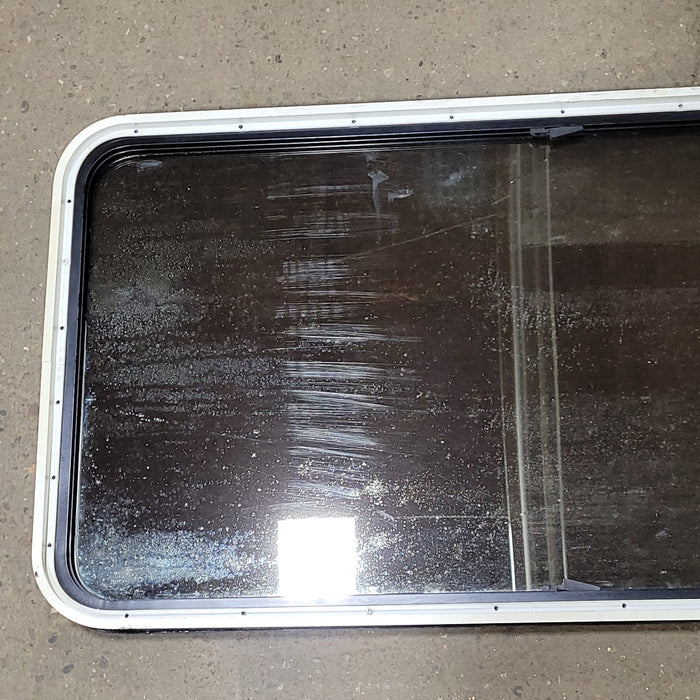 Used Black Radius Opening Window : 25 1/2" W X 53 1/4" H X 1 7/8" D