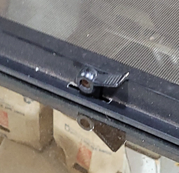 Used Black Radius Opening Window : 25 1/2" W X 53 1/4" H X 1 7/8" D