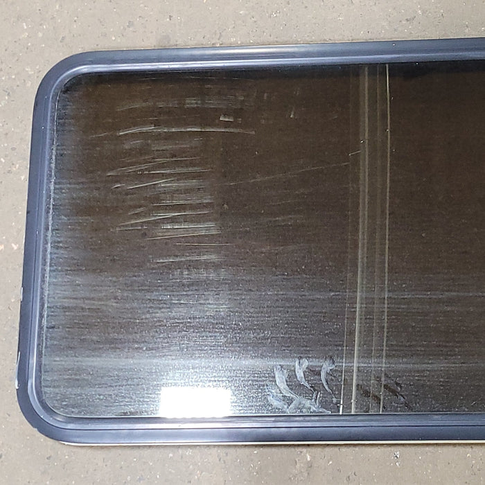 Used Black Radius Opening Window : 25 1/2" W X 53 1/4" H X 1 7/8" D