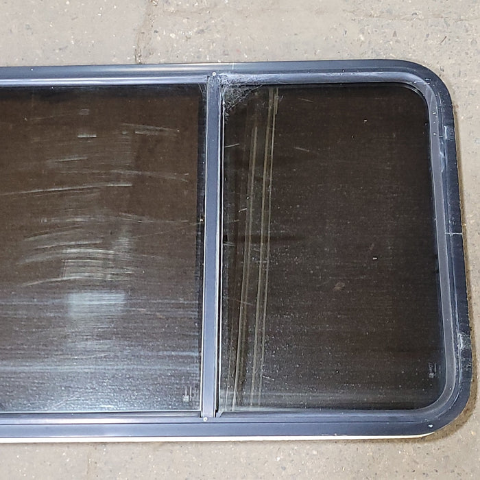 Used Black Radius Opening Window : 25 1/2" W X 53 1/4" H X 1 7/8" D