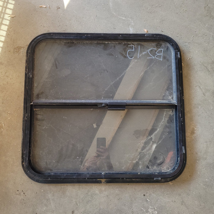 Used Black Radius Opening Window : 25 3/4 X 24 1/4 X 2" D