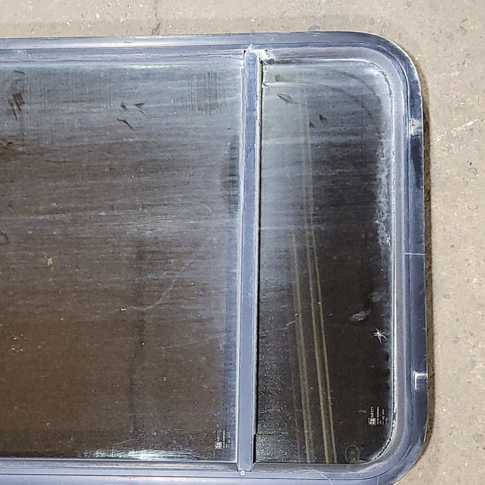 Used Black Radius Opening Window : 25 3/8" W X 36 1/4" H X 1 7/8" D