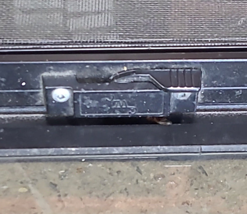 Used Black Radius Opening Window : 26 1/2" W x 39 3/4" H x 1 3/4" D