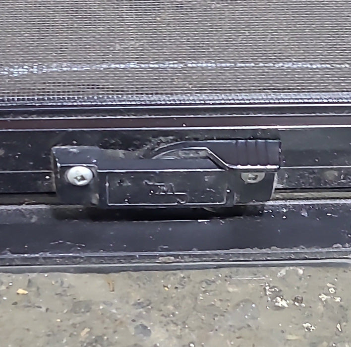 Used Black Radius Opening Window : 26 1/2" W x 39 3/4" H x 1 3/4" D