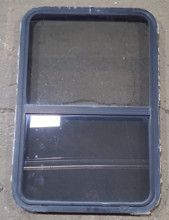 Used Black Radius Opening Window : 26 1/2" W x 39 3/4" H x 1 3/4" D