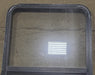 Used Black Radius Opening Window : 26 1/2" W x 39 3/4" H x 1 7/8" D - Young Farts RV Parts