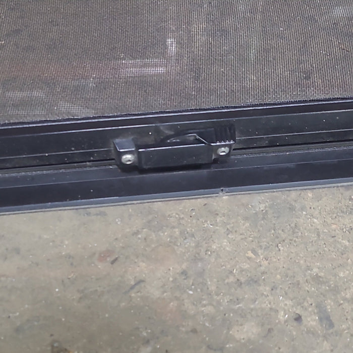 Used Black Radius Opening Window : 26 1/2" W x 39 3/4" H x 1 7/8" D