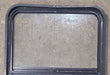 Used Black Radius Opening Window : 26 1/4" W x 34 1/4" H x 1 7/8" D - Young Farts RV Parts