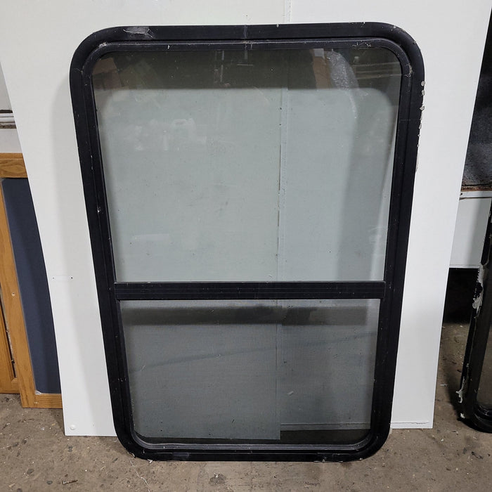 Used Black Radius Opening Window : 26 1/4" X 29 3/4" X 2" D