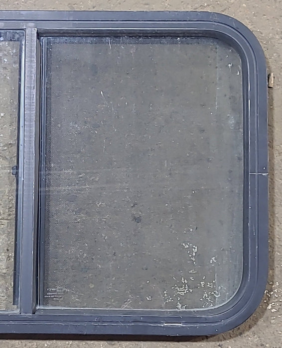 Used Black Radius Opening Window : 27 1/2" W x 18 5/8" H x 1" D