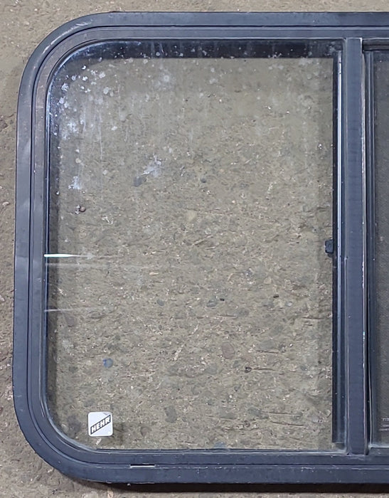 Used Black Radius Opening Window : 27 1/2" W x 18 5/8" H x 1" D