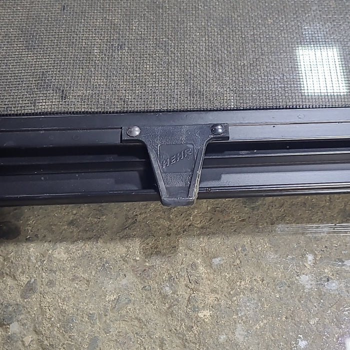 Used Black Radius Opening Window : 27 1/2" W x 18 5/8" H x 1" D