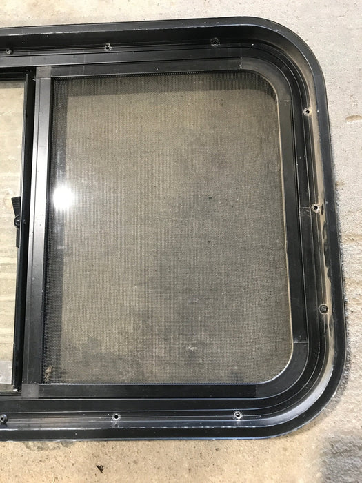 Used Black Radius Opening Window : 28 3/4" W x 17 1/2" H x 2"