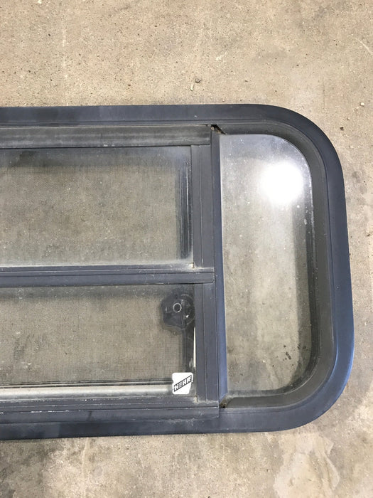 Used Black Radius Opening Window : 29 1/2" W x 14 1/2" H x 2"
