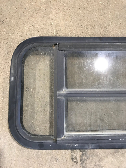 Used Black Radius Opening Window : 29 1/2" W x 14 1/2" H x 2"