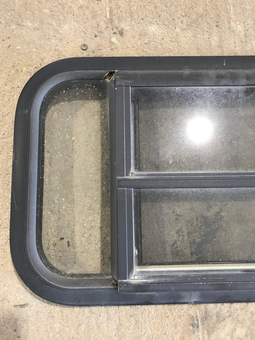 Used Black Radius Opening Window : 29 1/2" W x 14 1/2" H x 2"