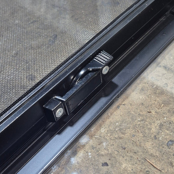 Used Black Radius Opening Window : 29 1/2" W x 14 3/4" H x 1 7/8"