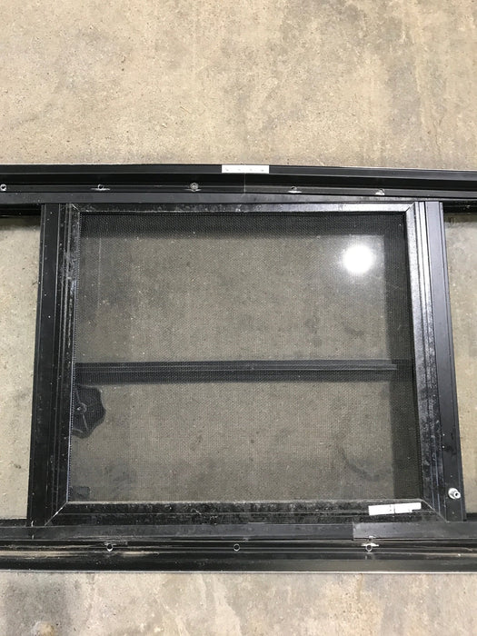 Used Black Radius Opening Window : 29 1/2" W x 14 3/4" H x 2"